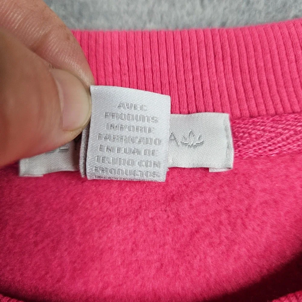 Beyond Yoga Womens Sweatshirt S Pink Cropped Fleece Pullover Lounge Athleisure